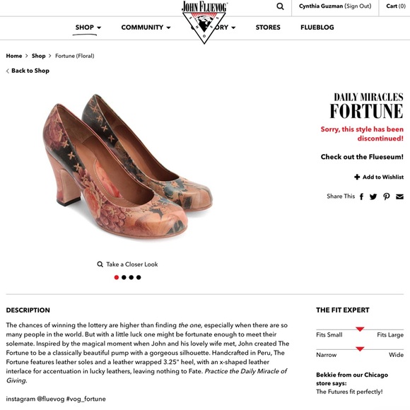 John Fluevog Daily Miracles: Fortune Floral - Picture 3 of 16